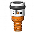 LQ142KMS - Deluxe metal hose end quick connector 1/2" with lock and waterstop