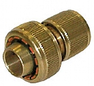 LQ44SM - 3/4” Brass quick connector with waterstop