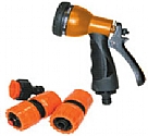 EK20-2 - Quick coupling kit with rubber coated metal 10-Pattern back trigger gun