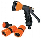 EK30-2 - Quick coupling kit with 10-pattern rubber coated metal back trigger gun