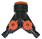LQYSB - 2-Way tap connector with swivel 