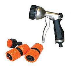 EK60-2 - Quick coupling kit with rubber coated metal 8-Pattern front trigger gun (Enlarge)